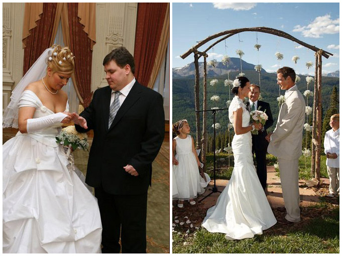 царемония бракосочетания